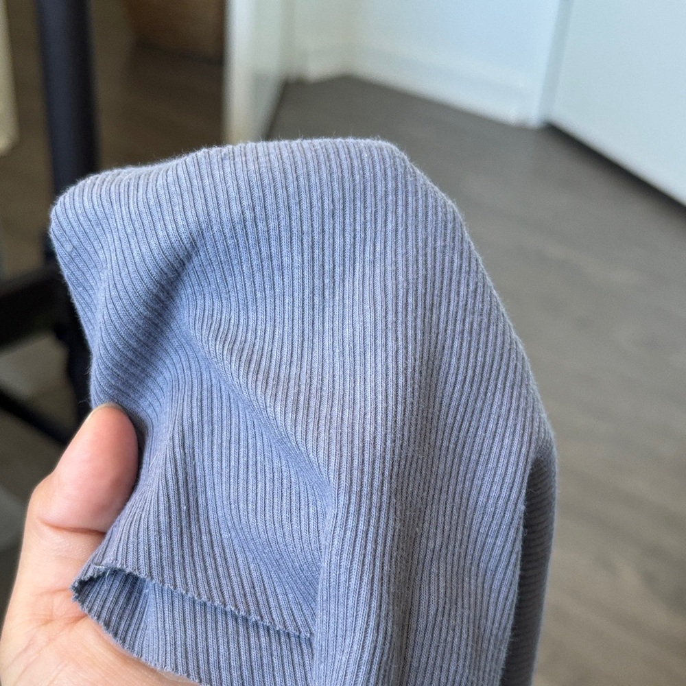 Wild Fable Gray Ribbed Tank Top - Picture 3 of 3